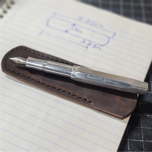 Handcrafted Horween Chromexcel Leather Case for Kaweco SPORT AL Pen *NO PEN - Picture 12 of 12
